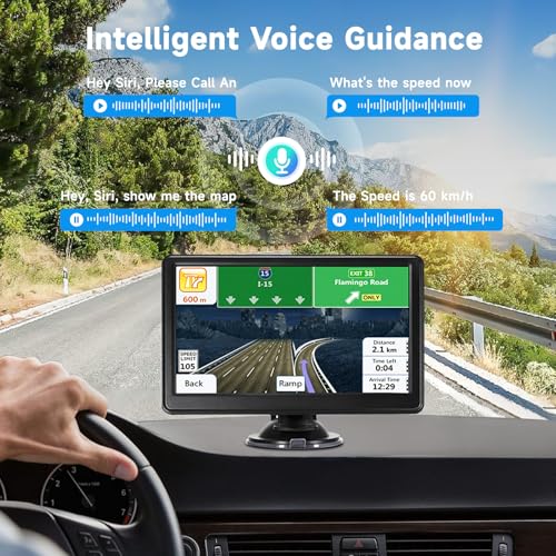 Brand Car Sat Nav 7 inch: Latest UK Maps 2025, Truck GPS Navigation, Touch Screen, Voice Turn Guidance, Postcode Search
