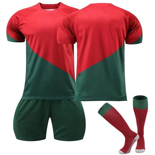 Personalized Portugal Football Kit for Kids & Adults - Custom Name Number Shirt Set - Ideal Gifts for Boys & Men