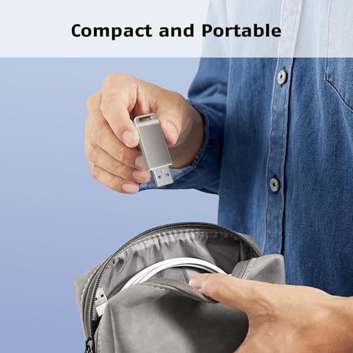 SUDEHO 16GB USB Stick: 4-in-1 Flash Drive for Smartphone, Android, Tablet, PC - Photo Backup for Photos, Videos, Files