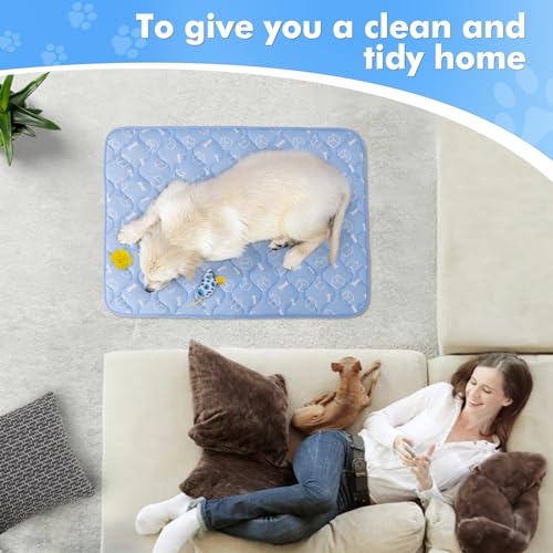 Rywell Dog Cooling Mat 2.0 - Thicken, Waterproof, Color Changing - For Extra Large Dogs - Summer Pet Cooling - Washable & Non-Toxic