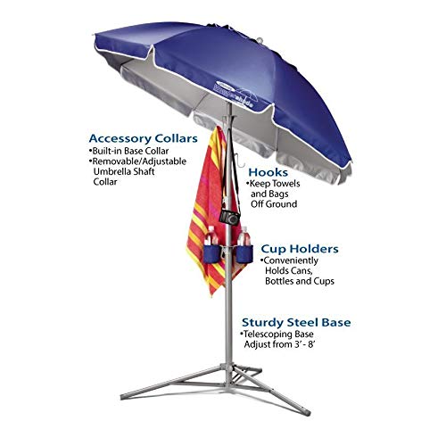 Wondershade Portable Sun Shade Umbrella, Lightweight Instant Sun Protection - Navy