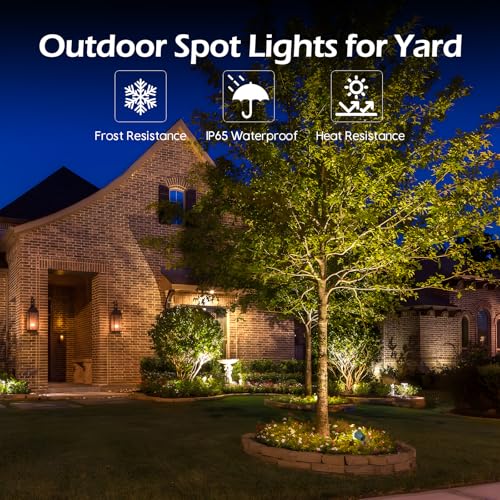 Outdoor Halloween Spotlights: Plug-in Christmas Lights with Color Lenses - IP65 Waterproof, Garden Decoration - 2 Pack