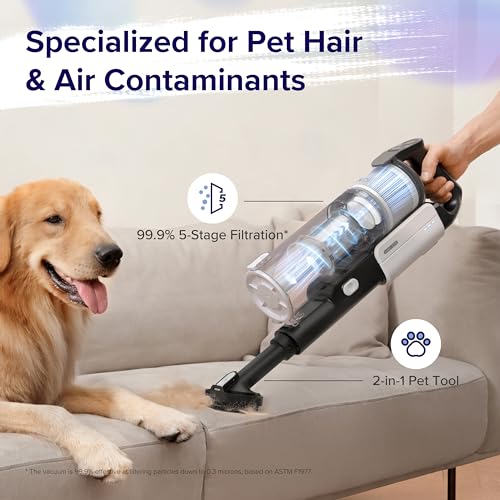 LEVOIT Cordless Stick Vacuum: Powerful Suction, Lightweight - 50-Min Runtime - Versatile for Carpet, Hard Floor, Pet Hair