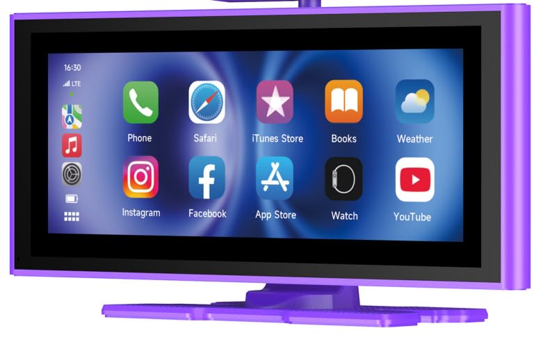 Android Auto CarPlay Screen 10-inch Smart Display 1080P - Purple