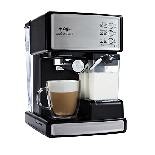 Mr. Coffee Espresso Machine: Stainless Steel, Milk Frother, 15-Bar Pump - Ideal for Home Baristas