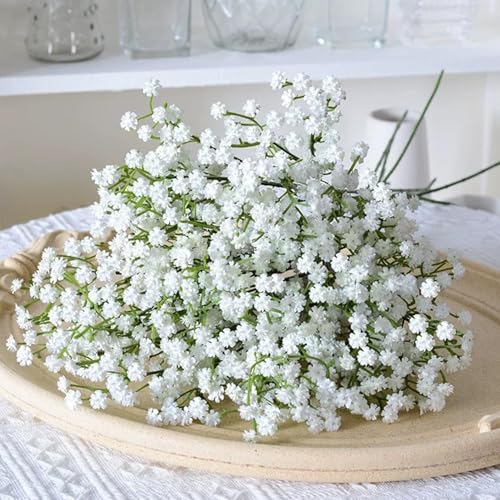 Briocht Real Touch Gypsophila Artificial Flowers, 6 Pcs - Wedding, Party, DIY Floral Arrangements