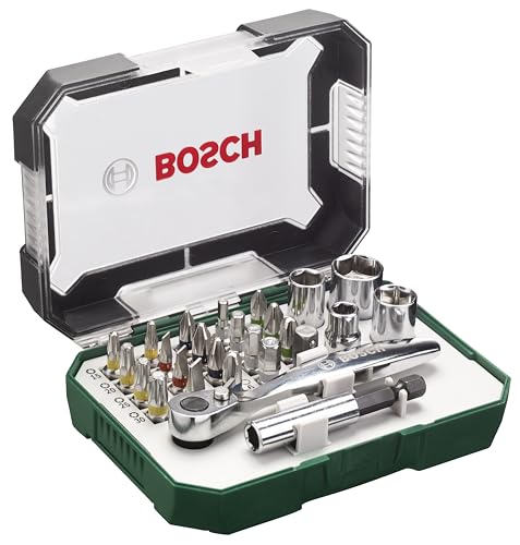 Bosch 26pc Ratchet Set for Screwdriver Bits & Accessories