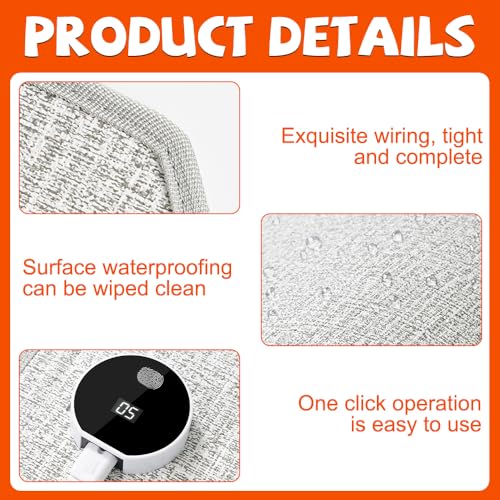 KQWVZ Electric Leg Heater: Folding Foot Warmer with 5 Temp Settings, Ideal for Office and Home