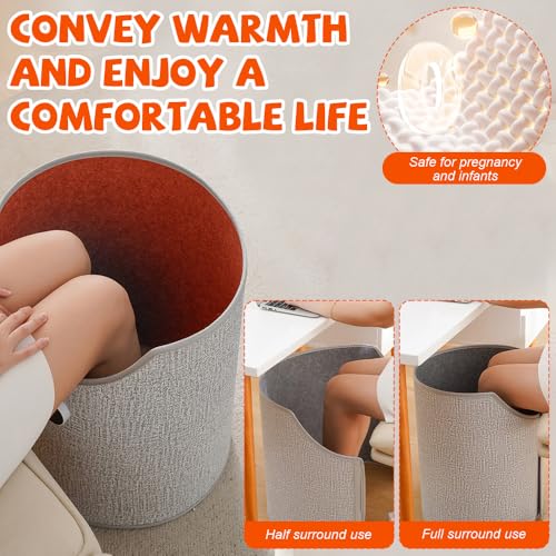 KQWVZ Electric Leg Heater: Folding Foot Warmer with 5 Temp Settings, Ideal for Office and Home