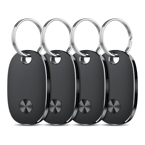 weTag Pro Tracker Tags 4 Pack for Apple Find My APP, Keys Finder and Item Locator, IP67 Waterproof