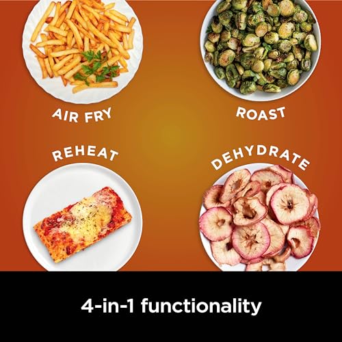 Ninja 4-in-1 Pro Air Fryer: Roast, Reheat, Dehydrate | 5QT Capacity | 400F Max Temp | Nonstick Basket | Grey | AF141