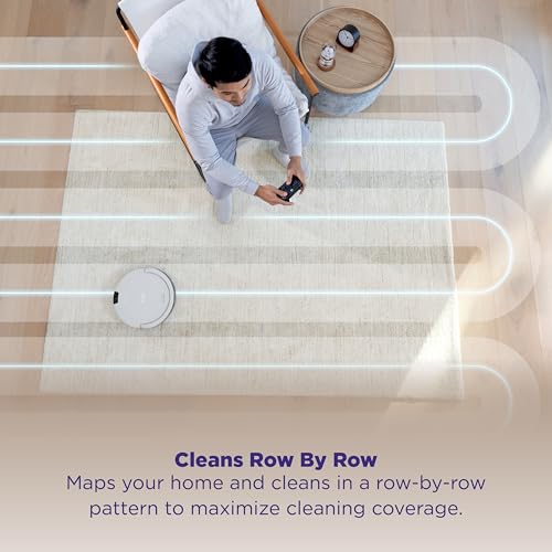 Shark Navigator Robot Vacuum 30-Day Self-Empty Base, Powerful Suction, Smart Navigation, Self-Cleaning Brushroll, Carpets & Floors