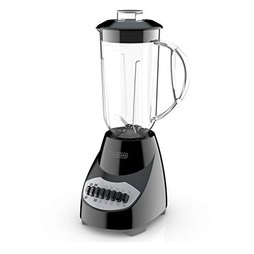 BLACK+DECKER Blender: 10-Speed, 6-Cup Plastic Jar, Stainless Steel