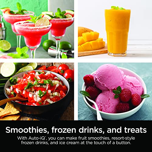 Ninja BN701 Blender: 1400W, 3 Functions for Smoothies, Frozen Drinks & Ice Cream, Auto IQ, 72oz Total Crushing - Dark Grey