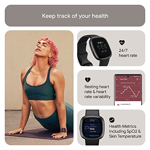 Fitbit Versa 4 Smartwatch: Daily Readiness, GPS, Heart Rate, 40+ Modes