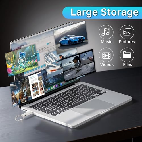 Poxfun USB 3.0 Memory Stick: Fast Speed, Large Storage Flash Drive for PC, TV, Laptops