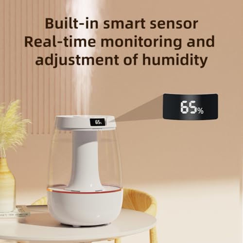 BYONGCHO 3L Cool Mist Humidifier: Ultra-Quiet, Night Light, 24H Runtime, Auto-Off, Ideal for Bedroom, Baby Rooms, Plants & Office