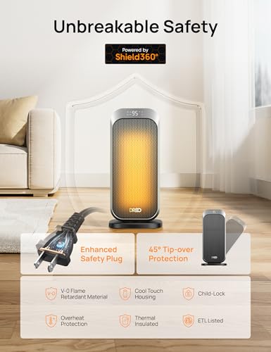 Dreo Quiet Space Heater 1500W Portable with Remote Control