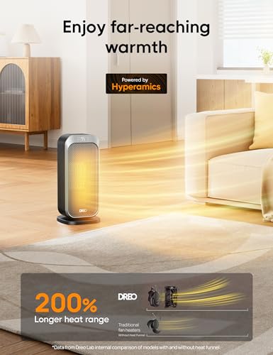 Dreo Quiet Space Heater 1500W Portable with Remote Control