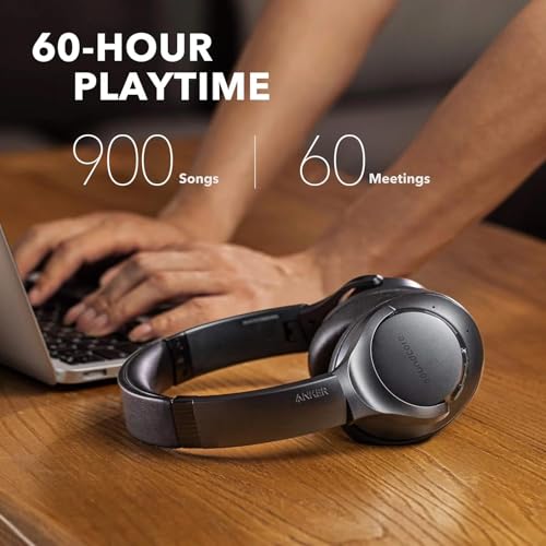 Anker Soundcore Q20 Wireless Noise Cancelling Headphones - Hi-Res Audio, Deep Bass, 60H Playtime, Foam Ear Cups