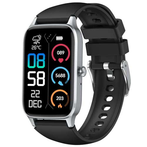 ChronArk Fitness Tracker Smart Watch - Silverblack 97-inch