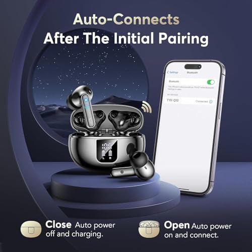 Brand Wireless Earbuds: Dual Noise Cancelling Mic, ANC&ENC, 36H Playtime, Deep Bass Stereo Sound, IP7 Waterproof