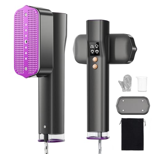 VIWAVE Travel Steamer: Dual Voltage Handheld Iron, 4 Modes & LED Display, 1200W Clothing Garment Portable for Global Travel