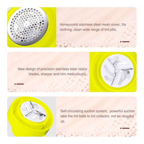 Anti-Peluches Electric Fabric Shaver: 3 Blades, USB, Portable & Fast for Clothes, Carpets, Sweaters