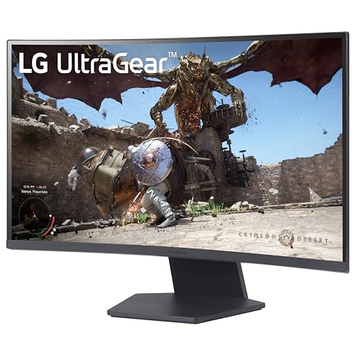 LG Ultragear 27" Curved Gaming Monitor QHD 180Hz 1ms FreeSync HDR10