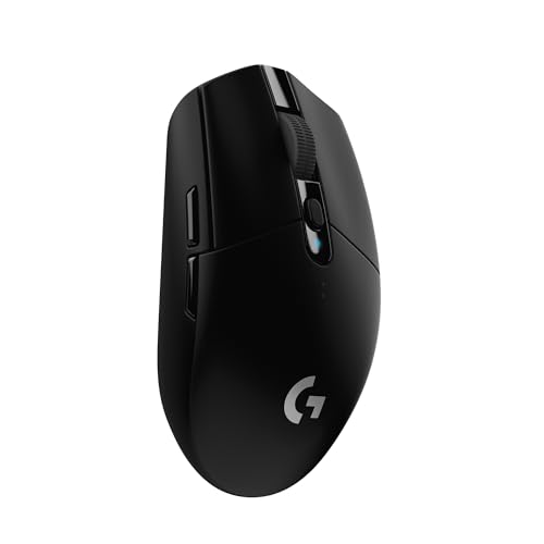Logitech G305 Wireless Gaming Mouse: Hero 12K Sensor, Lightweight, 12,000 DPI, 6 Buttons, 250h Battery - Black
