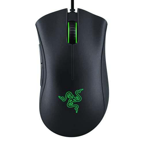 Razer DeathAdder Gaming Mouse: 6400 DPI Sensor, 5 Buttons, Mechanical Switches