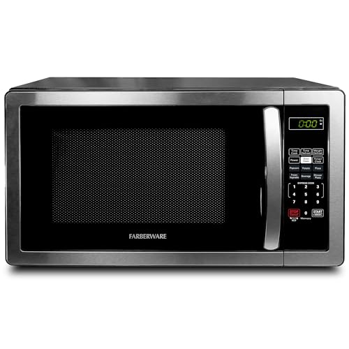Farberware 1.1 Cu. Ft. Stainless Steel Microwave Oven - Countertop Power & Efficiency