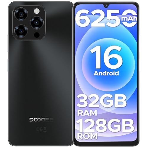 DOOGEE Note 58 Unlocked Phone, 32GB+128GB, 6.6'' HD+ Display