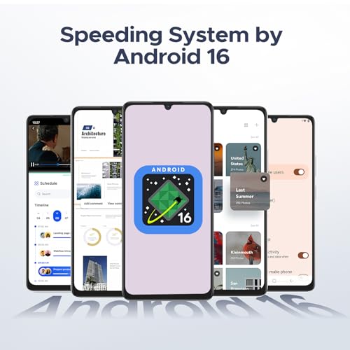 DOOGEE Note 58 Unlocked Phone, 32GB+128GB, 6.6'' HD+ Display