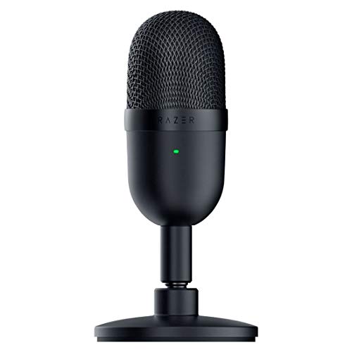 Razer Seiren Mini USB Condenser Mic: Pro Quality for Streaming & Gaming - Supercardioid Pickup - Shock Resistant - Classic Black