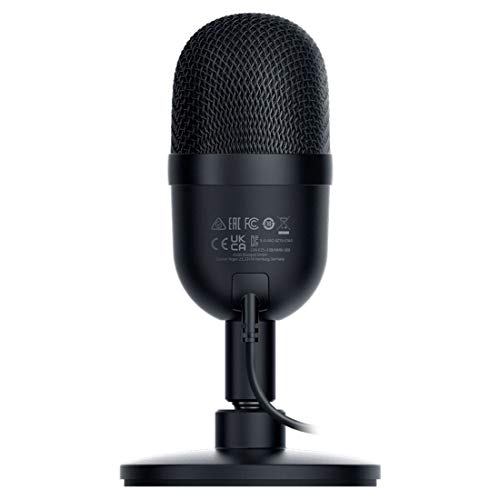 Razer Seiren Mini USB Condenser Mic: Pro Quality for Streaming & Gaming - Supercardioid Pickup - Shock Resistant - Classic Black