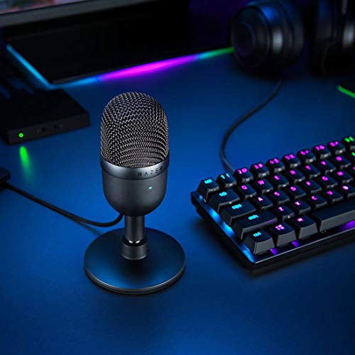 Razer Seiren Mini USB Condenser Mic: Pro Quality for Streaming & Gaming - Supercardioid Pickup - Shock Resistant - Classic Black