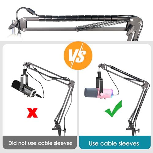 YOUSHARES Boom Arm for Fifine Dynamic Microphone - Adjustable Mic Stand for Gaming Podcast Recording PC Mic