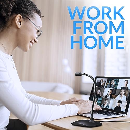 KLIM Talk USB Desk Microphone - Professional Mic for PC Laptop Mac - Recording Gaming Streaming Podcasts