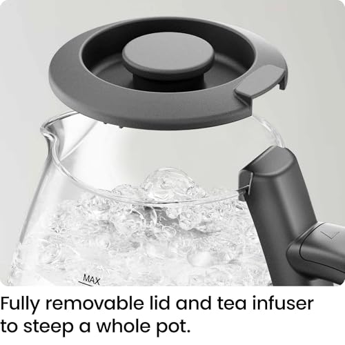 Chefman Electric Kettle 1L with Tea Infuser, Boil-Dry Protection