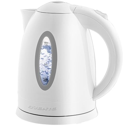 OVENTE 1.7L Electric Kettle: Fast Boil for Coffee/Tea, BPA-Free, Auto Shut-Off