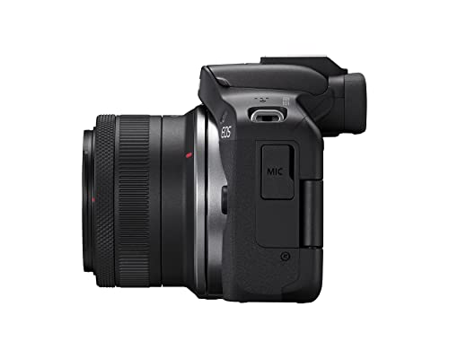 Canon EOS R50 Mirrorless Camera RF-S18-45mm Lens Kit, 24.2MP CMOS, 4K Video, Hybrid, Vlogging - RF Mount