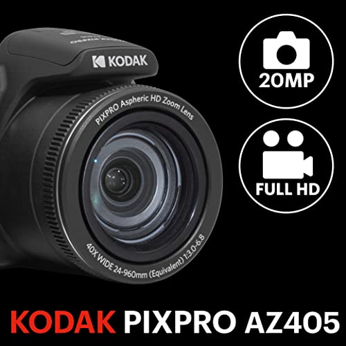 KODAK PIXPRO AZ405 20MP Camera, 40X Zoom, Wide Angle Lens