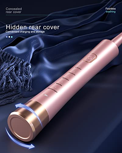 Brand Sonic Electric Toothbrush: USB Rechargeable, 5 Modes, Smart Timer, 8 Brush Heads, Pink