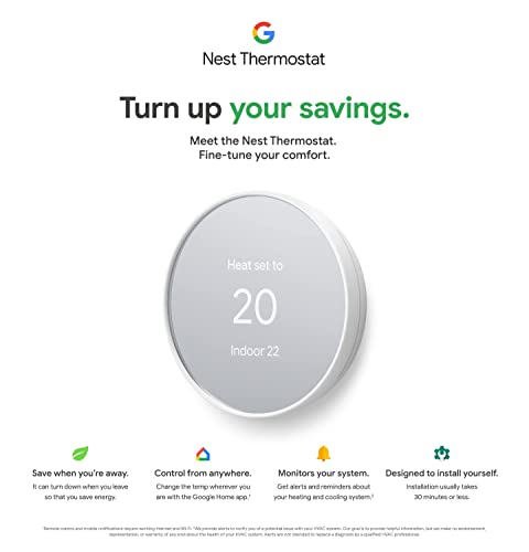 Google Nest Smart Thermostat: Programmable WiFi, Charcoal