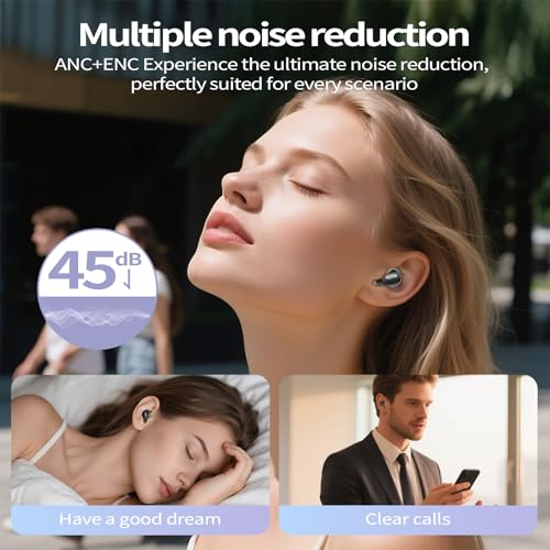 SleepBuds ANC Bluetooth 5.4, ENC Mic, 48H Playtime, Side Sleeper Design