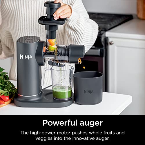 Ninja NeverClog Cold Press Juicer, Total Pulp Control, 2 Pulp Functions