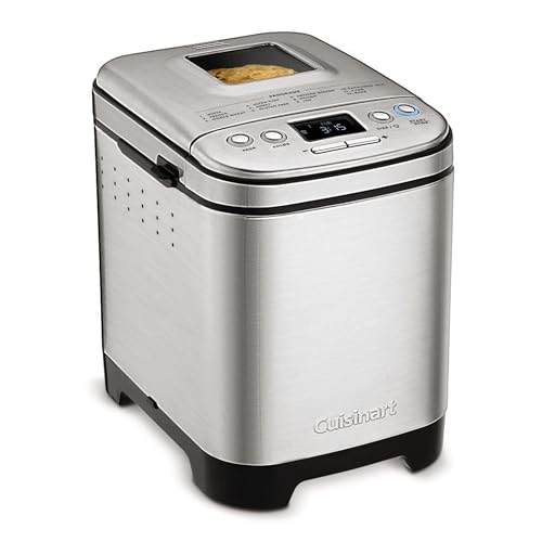 Cuisinart Bread Maker: Stainless Steel, 12 Menu Options, 2lb Loaf Sizes, Nonstick Pan & Paddle