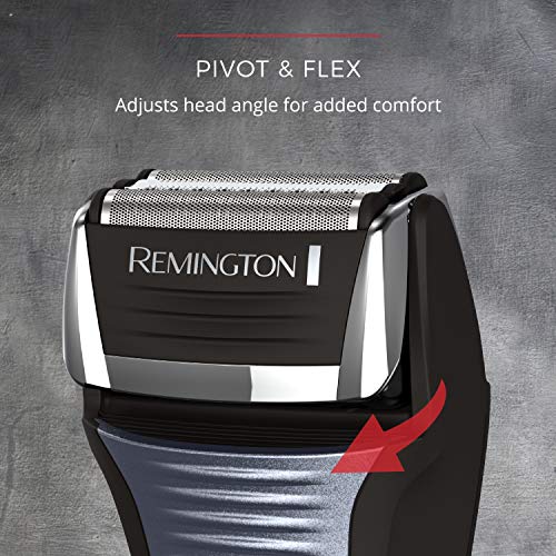 Remington F5 Power Series Men's Electric Razor, Cordless Rechargeable Trimmer, Pivot & FlexFoil Technology