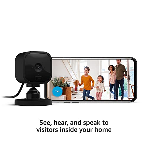Blink Mini Indoor Smart Security Camera, 1080p HD, Night Vision